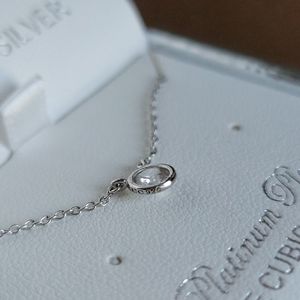 CRISLU PLATINUM PLATED FINE ZIRCONIA